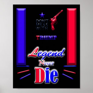 Poster Ne Meurez Jamais Avec Donald Trump