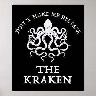 Poster Ne m'oblige pas à libérer le Kraken