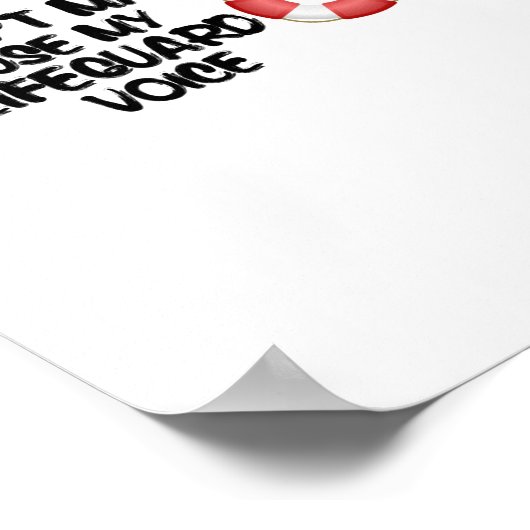 Poster Ne m'oblige pas à utiliser ma voix de vigile (Coin)