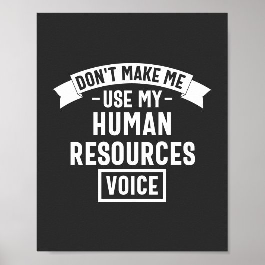 Poster ne m'oblige pas à utiliser ma voix d'hr, mon trava (Devant)