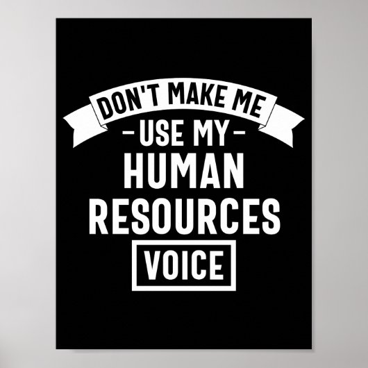 Poster ne m'oblige pas à utiliser ma voix d'hr, mon trava (Devant)