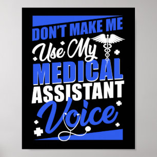 Poster Ne m'oblige pas à utiliser mon assistant Médicale 