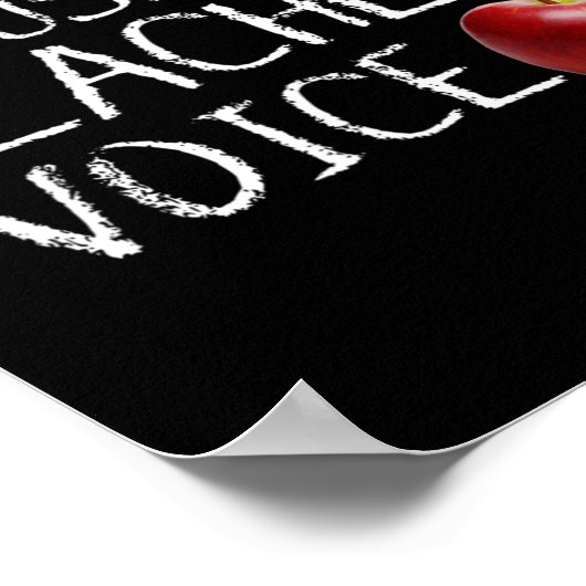 Poster Ne m'obligez pas à utiliser ma voix de professeur  (Coin)