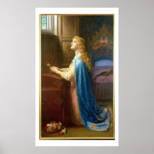 Poster 'Ne m'oublie pas' (huile sur toile)