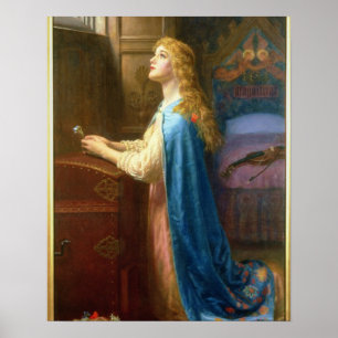 Poster 'Ne m'oublie pas' (huile sur toile)