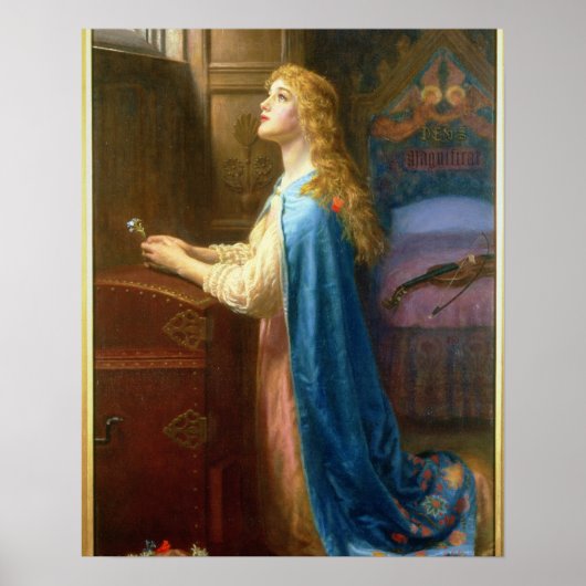 Poster 'Ne m'oublie pas' (huile sur toile) (Devant)