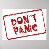 Poster Ne paniquez pas (Devant)