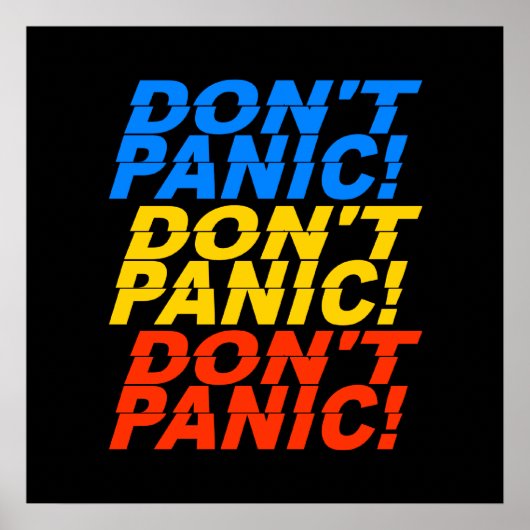 Poster Ne paniquez pas ! (Devant)