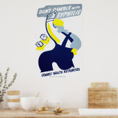 Poster Ne pariez pas avec l'affiche de la syphilis (Cuisine)