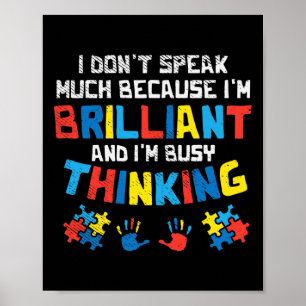 Poster Ne parlez pas beaucoup occupé Penser Sensibilisati
