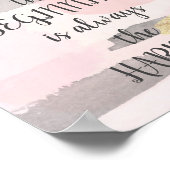 Poster NE PAS ABANDONNER - Citation d'or rose (Coin)