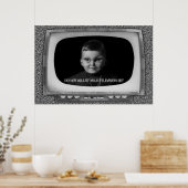 Poster Ne Pas Ajuster Votre Téléviseur (Cuisine)