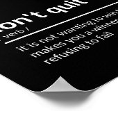 Poster Ne pas citer de devis (Coin)