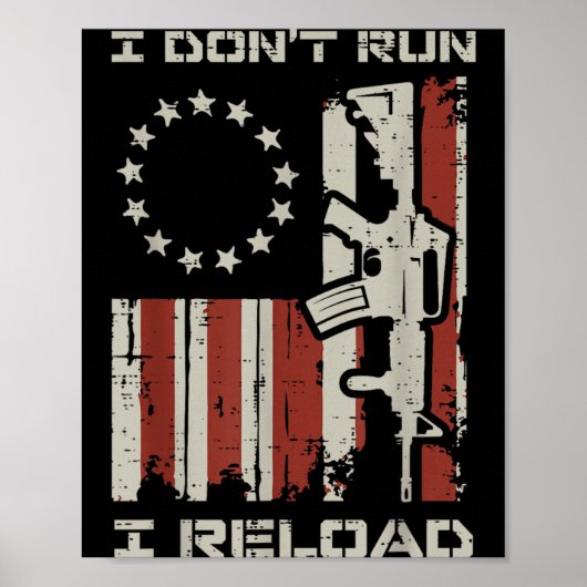 Poster Ne Pas Courir Relancer Drapeau Drôle de dicton Pat (Devant)