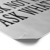 Poster Ne pas demander (Coin)