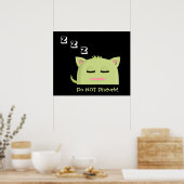 Poster Ne pas déranger ! Dormir Kitty (Cuisine)