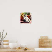 Poster Ne pas déranger Fat Cat Drôle (Cuisine)