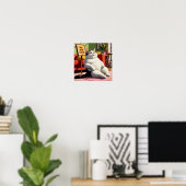 Poster Ne pas déranger Fat Cat Drôle (Bureau à domicile)