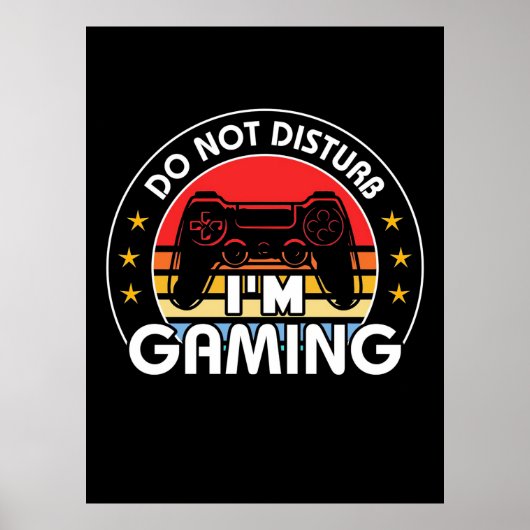 Poster Ne pas déranger Je Joue (Devant)