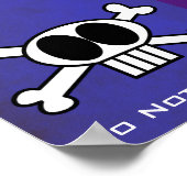 Poster Ne pas déranger le crâne et les os croisés. (Coin)