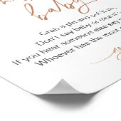 Poster Ne pas dire Baby Game Twinkle Star Baby shower (Coin)