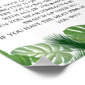 Poster Ne pas dire bébé - Baby shower règles de jeu Monst (Coin)