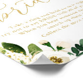 Poster Ne pas dire Bride White Gold Floral Shower Jeu (Coin)