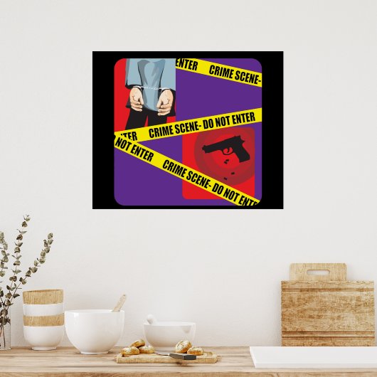 Poster Ne pas entrer (Cuisine)