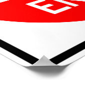 Poster Ne pas entrer dans le panneau routier (Coin)