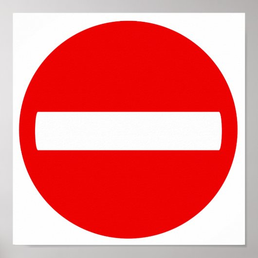 Poster Ne pas entrer de signe (affiche) (Devant)