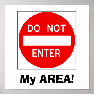 Poster Ne pas entrer de signe (affiche)