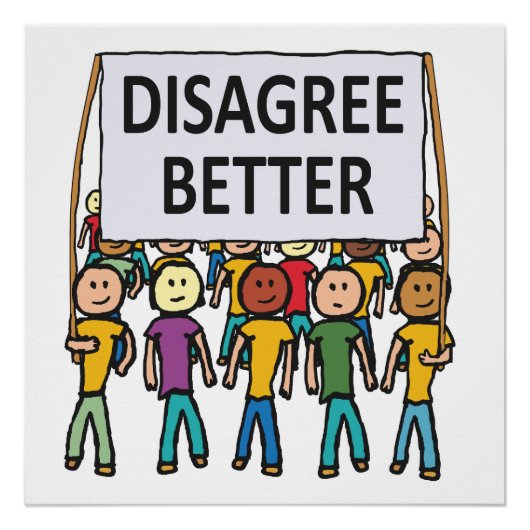 Poster Ne pas être d'accord (Devant)