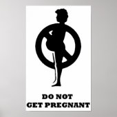 Poster Ne pas être enceinte (Devant)