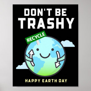 Poster Ne pas être un Jour des terres de femmes de recycl