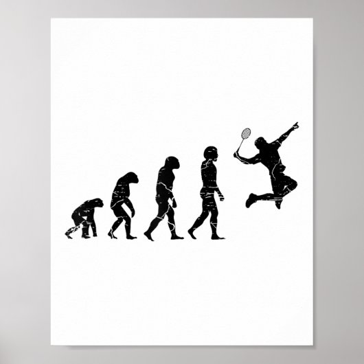 Poster Ne Pas Être Un Net Picker Badminton Player Navette (Devant)