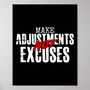 Poster Ne pas expliquer les ajustements