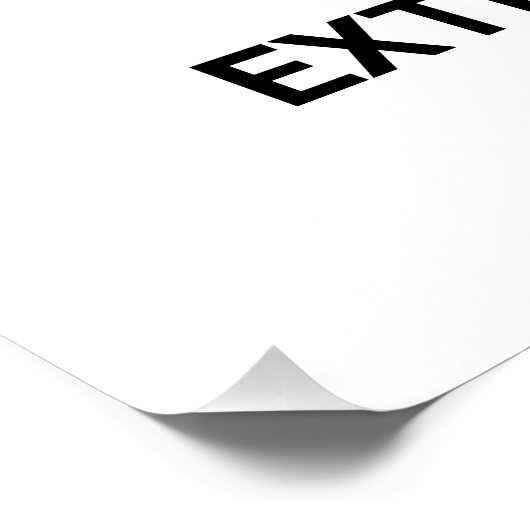 Poster Ne Pas Extincer Avec L'Eau, Panneau D'Interdiction (Coin)