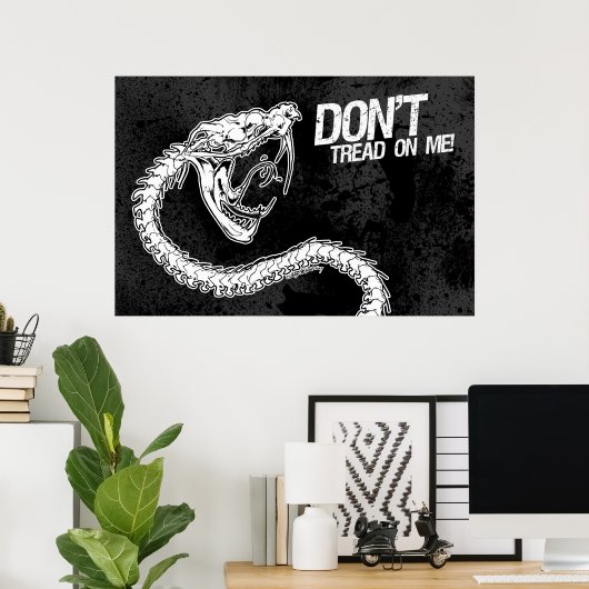 Poster Ne pas faire ! (Tread on Me) (Bureau à domicile)