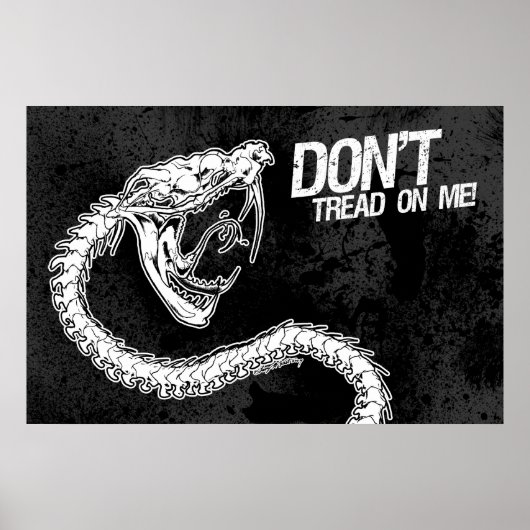 Poster Ne pas faire ! (Tread on Me) (Devant)
