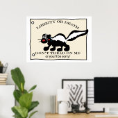 Poster Ne pas filer sur ma peau (Bureau à domicile)