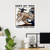 Poster Ne pas Jay Walk 1937 WPA (Bureau à domicile)