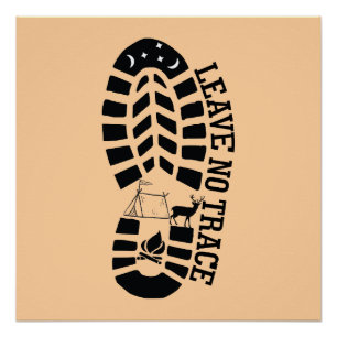 Poster Ne pas laisser de trace