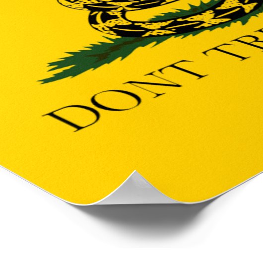 Poster Ne pas me taper sur l'affiche de Gadsden (Coin)