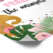 Poster Ne Pas Nourrir Animaux Safari Animaux Fille Annive (Coin)