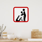 Poster Ne pas nourrir le bébé au Zoo du Crocodile (Cuisine)