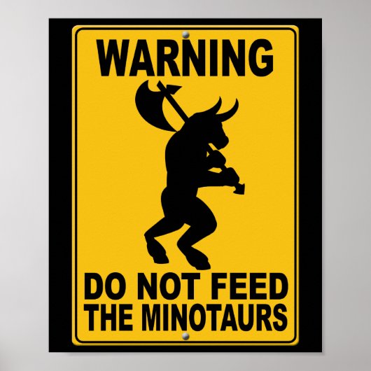 Poster Ne pas nourrir les minotaures (Devant)