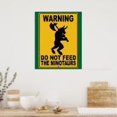 Poster Ne pas nourrir les minotaures (Cuisine)