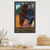 Poster Ne pas nourrir les ours - Parc national de Yellows (Cuisine)