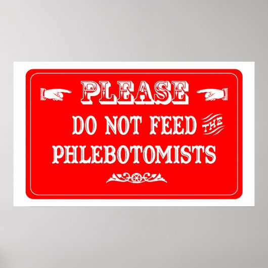 Poster Ne Pas Nourrir Les Phlebotomistes (Devant)