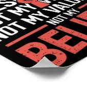 Poster Ne Pas Résister À Mon Président Pas À Ma Voix Pas (Coin)